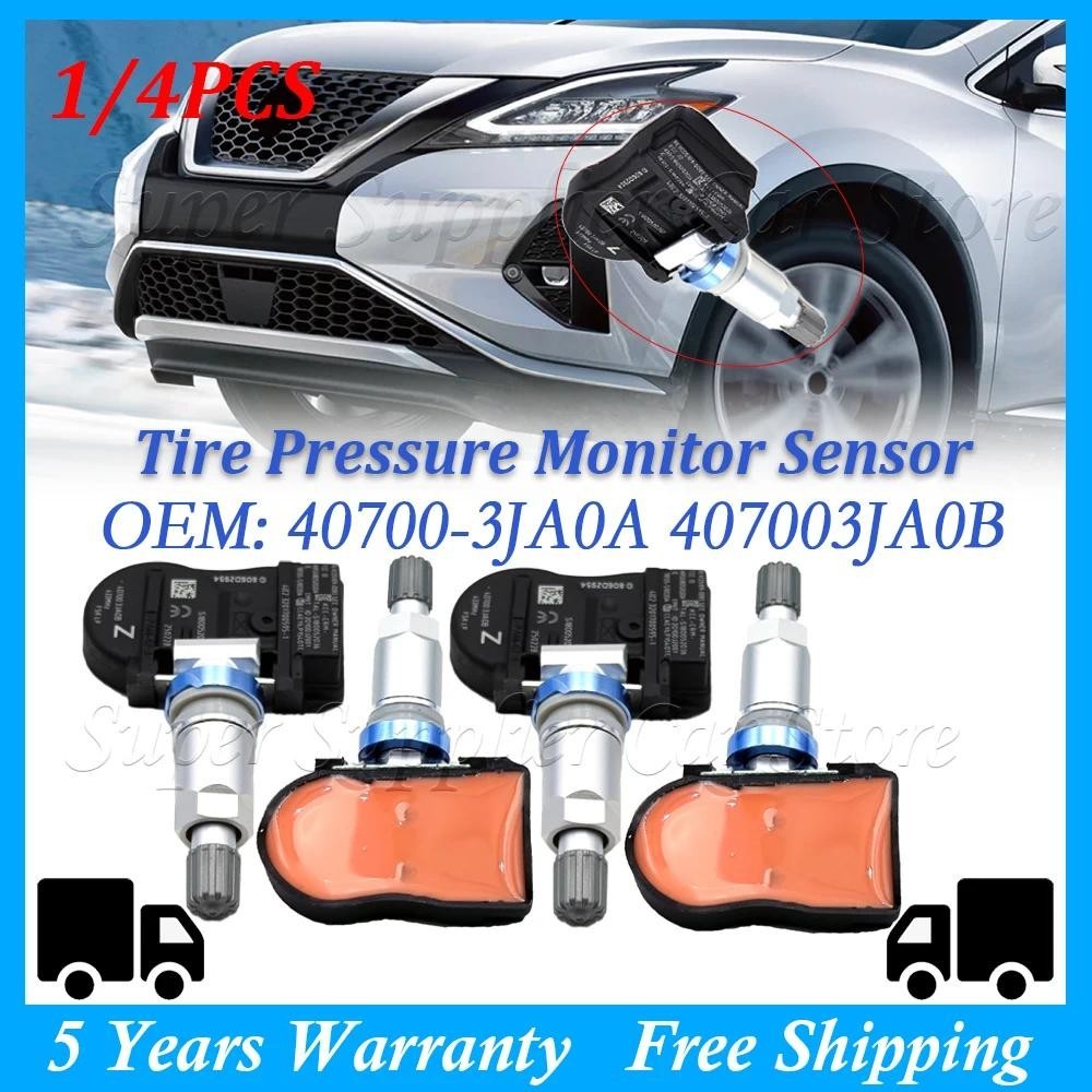 1/4 Pçs Novo Sensor De Pressão Dos Pneus 433MHz TPMS Para Infiniti Q50 Q60 QX50 QX56 QX60 Nissan Murano Pathfinder 40700