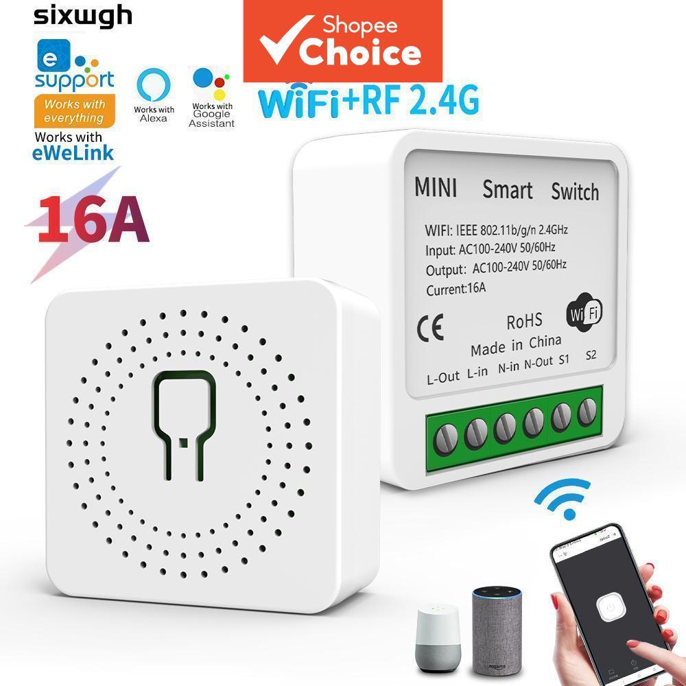 Interruptor Inteligente WiFi 16A EWeLink com controle por voz, compatível com Alexa e Google Home