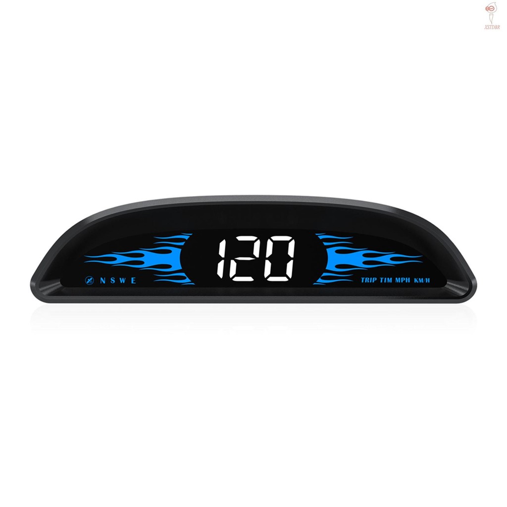 Carro Head-up Display Digital GPS Navegação Velocímetro Sistema Duplo Tela De Exibição Com Velocidade/Tempo/Direção/Milh