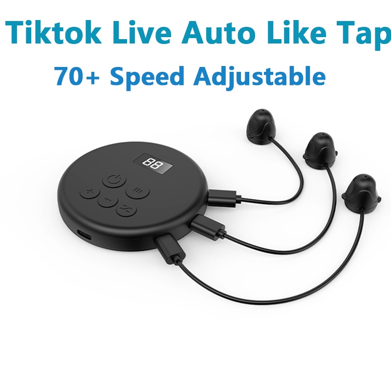 6 Clicker Head Telemóvel TikTok Tela De Toque Automático Ao Vivo Dispositivo De Conexão Auto-Mudo Simulação Física Finger Click Device Clique