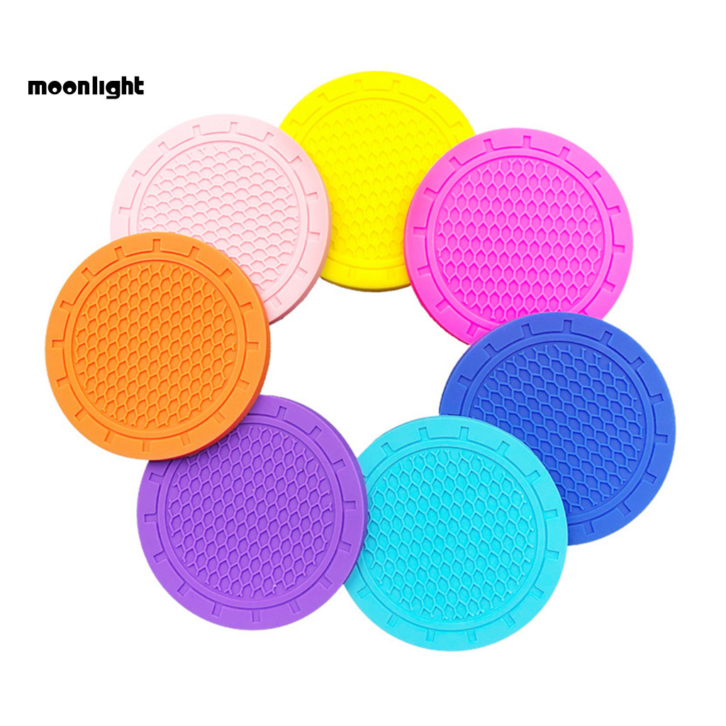 Honeycomb Car Cup Coasters Anti-slip Pvc Holder Pad Universal Water Mat for Decorative Auto Accessories Non-slip Drink f