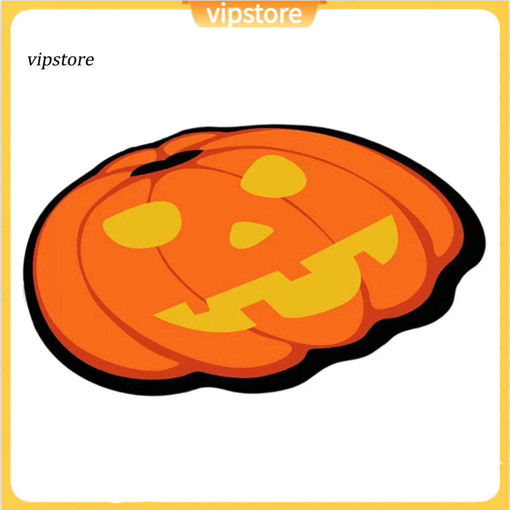 Halloween Bathroom Rug Non-slip Spider Web Bath Mat Gothic Pumpkin Lantern Area Front Door Bedroom Decor Cozy Home Decor