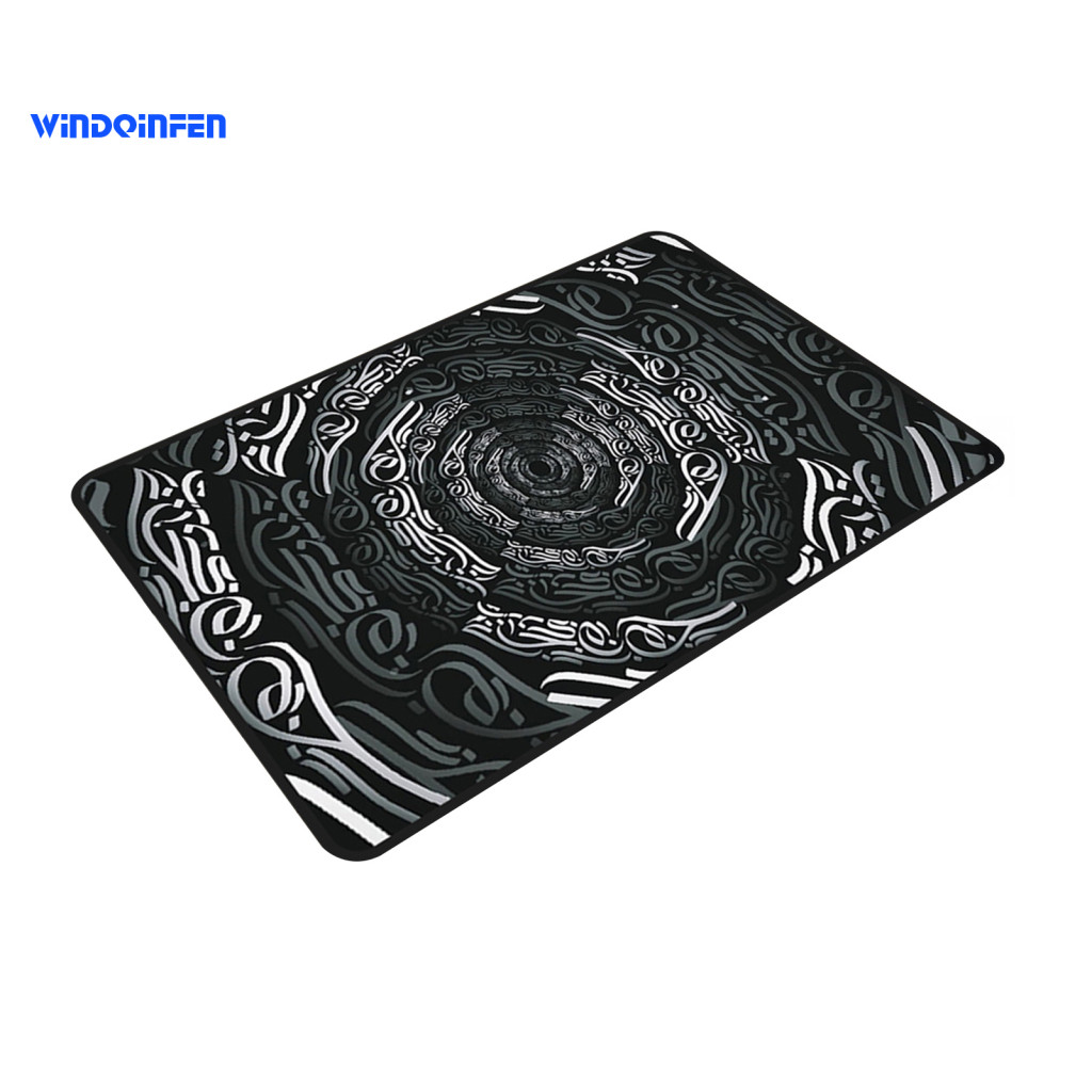 3d Optical Illusion Floor Mat Non-slip Bathroom Rug Runes Vortex Doormat for Bedroom Room Playroom Decorative Entrance
