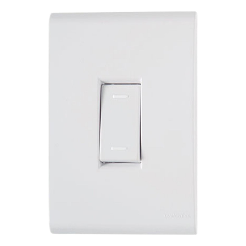 Interruptor paralelo com 1 tecla Linha Liz Tramontina cor branco