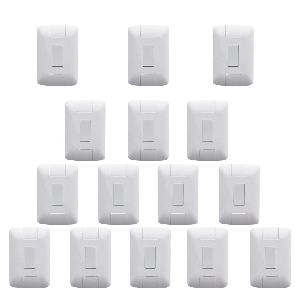 Kit 15 Interruptores 1 Tecla Paralelo 6A Tramontina Aria