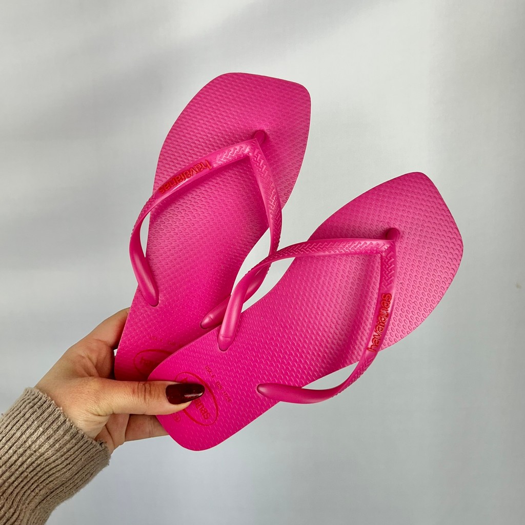 Chinelo Havaianas Varias Cores Slim Square Pop Up Original