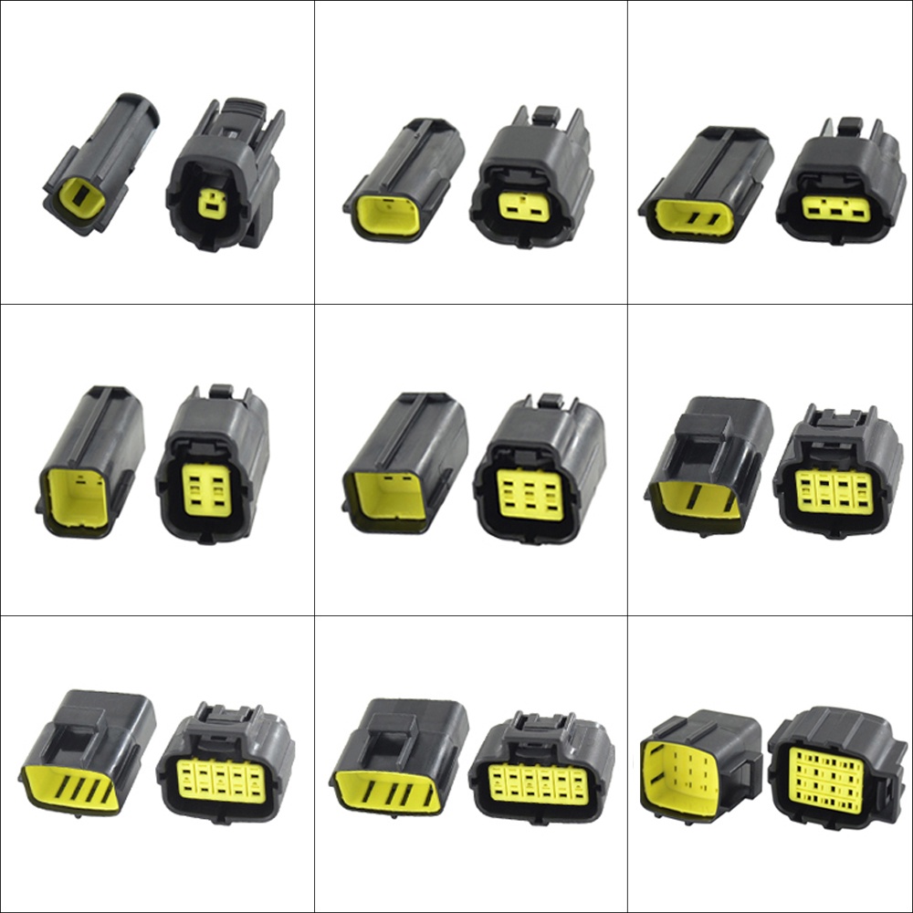1 Conjunto1/2/3/4/6/8/10/12/16 Pinos Denso 1.8mm Conector De Fio À Prova D'água Elétrico Para Carro Chicote Com Vedação