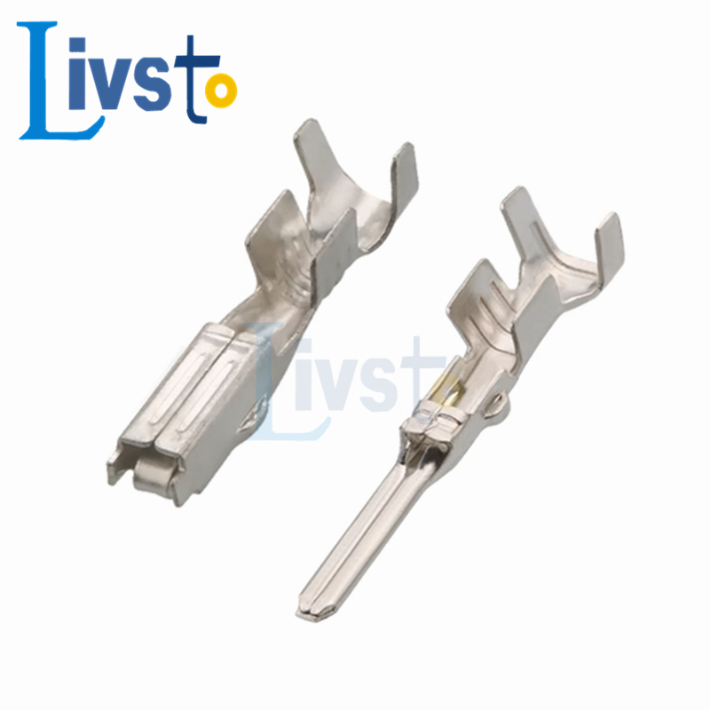 50/100 pcs terminal Macho Fêmea De Crimpagem Automática Série 1.8 Pinos De Conexão 171662-1 171661-Para Conectores Denso Caminhão De Carro Selado AMP TE