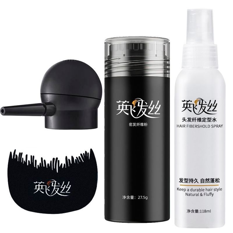 Qionghai City Shujie Pin Trading Co., Ltd. Yingfei fibra de cabelo em pó denso cabelo adicional Spray de cabelo substitu