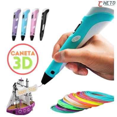 Caneta Impressora 3d Com Garantia Produto Lacrado + Refil
