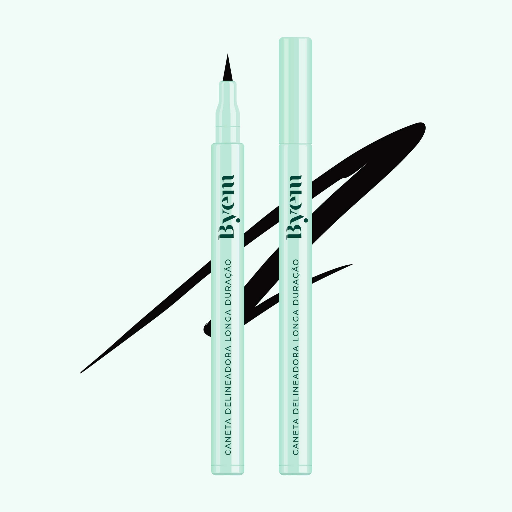 Caneta Delineadora Byem Eye Liner Traço Preciso Alta Fixação Maquiagem Produto Original