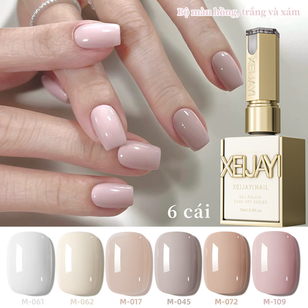 XEIJAYI 1Pc 15ML Gel de Unha Semi Permanente Popular, Gel UV LED para Salão de Unhas.