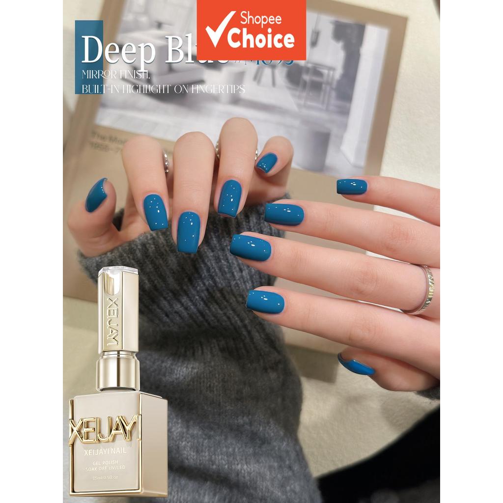 1Pc 15ML Azul Gel para Unhas Semi Permanente, Arte para Unhas, Removedor de Esmalte em Gel UV LED para Salão de Unhas,