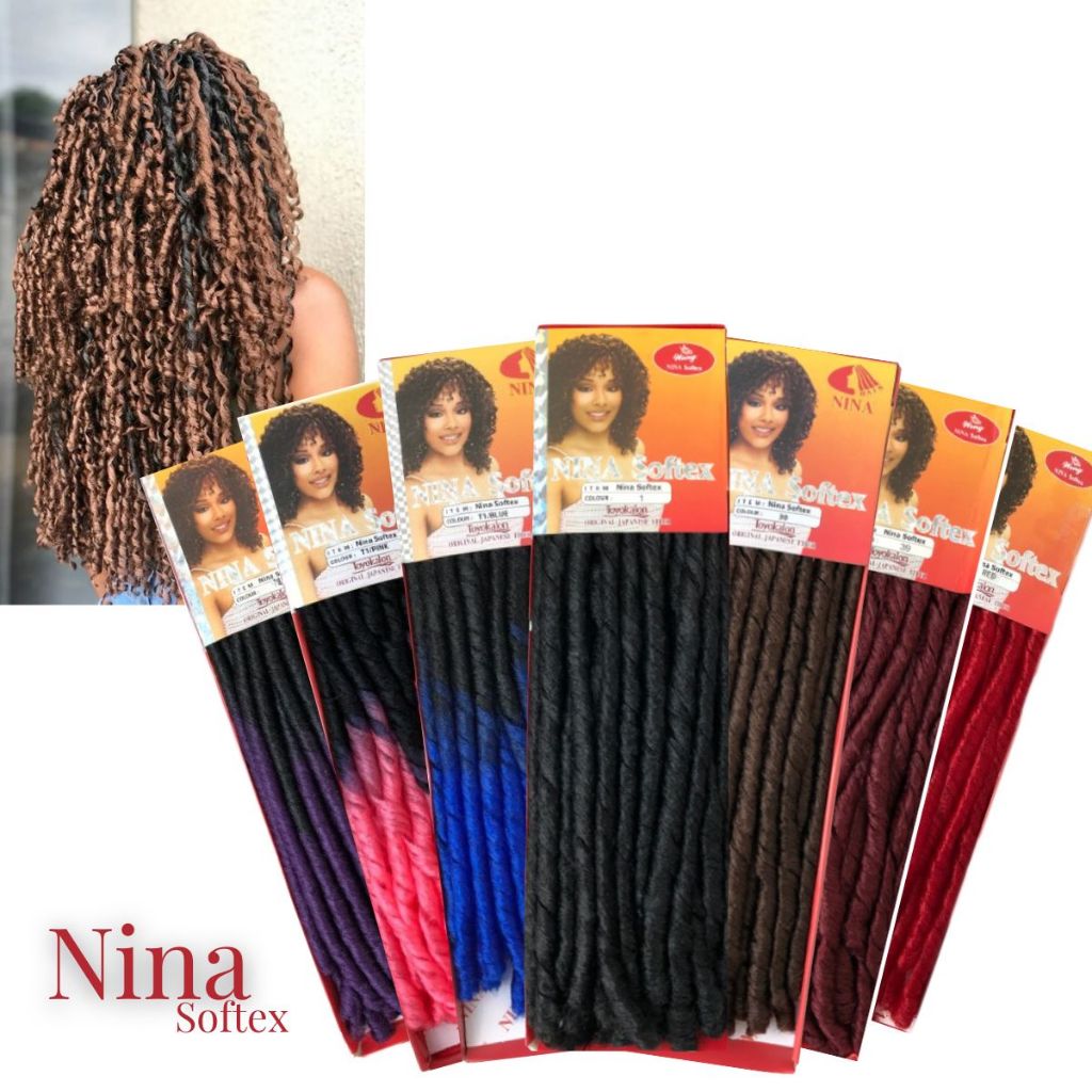 Cabelo Cacheado Kanekalon Nina Softex Dred 90cm Com Agulha