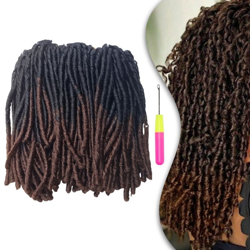 Cabelo Dred Twist Nina Softex 360Gr 90Cm 5 EM 1 - Fibra Original Não Embola