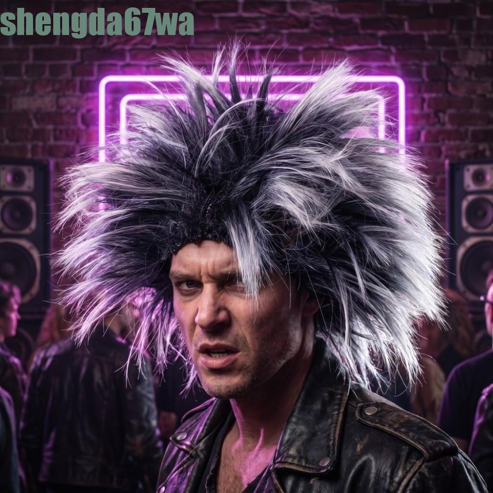 SHENGDA Mulheres Homens Dress-Up Peruca , Cabelo Sintético 8 Cores Opcionais De Espetado Colorido , Fofo