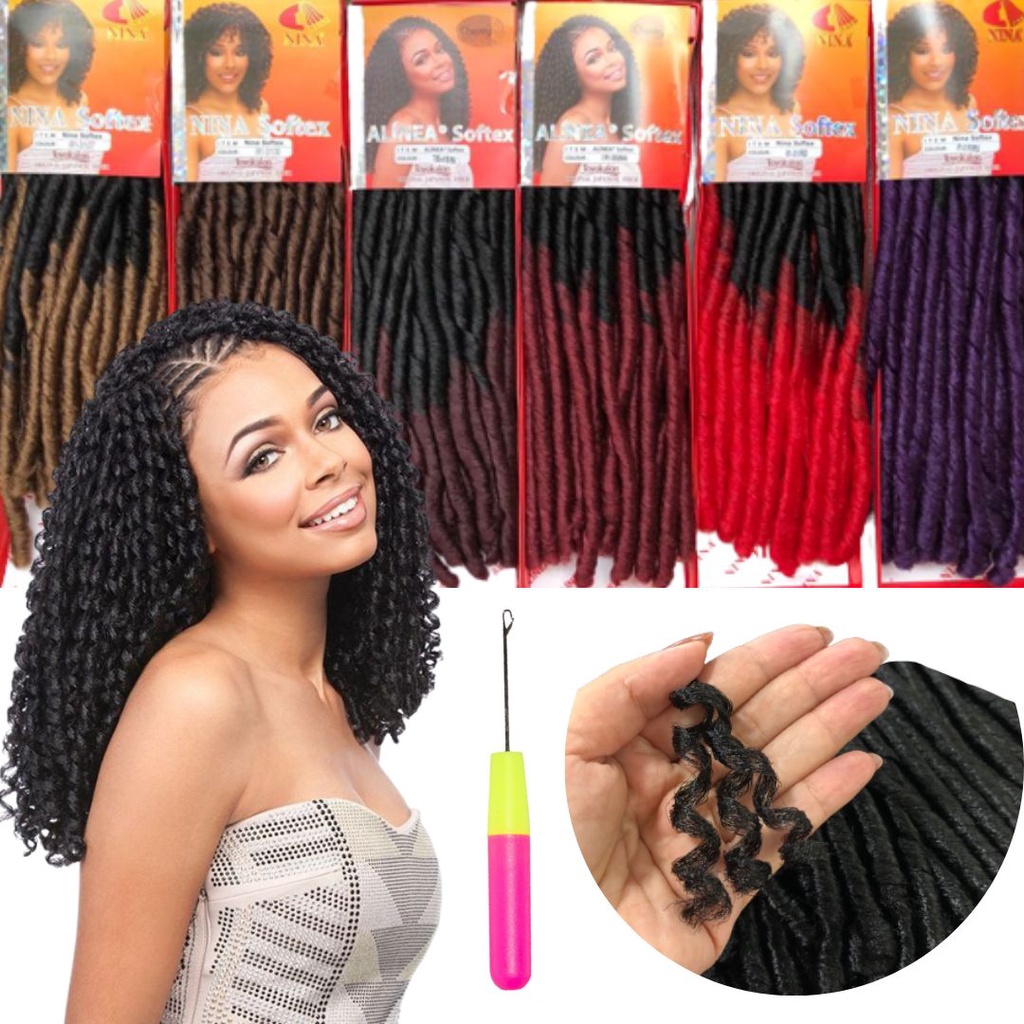 Cabelo Nina Softex Original Crochet Braids Dred 85cm Pacotinho