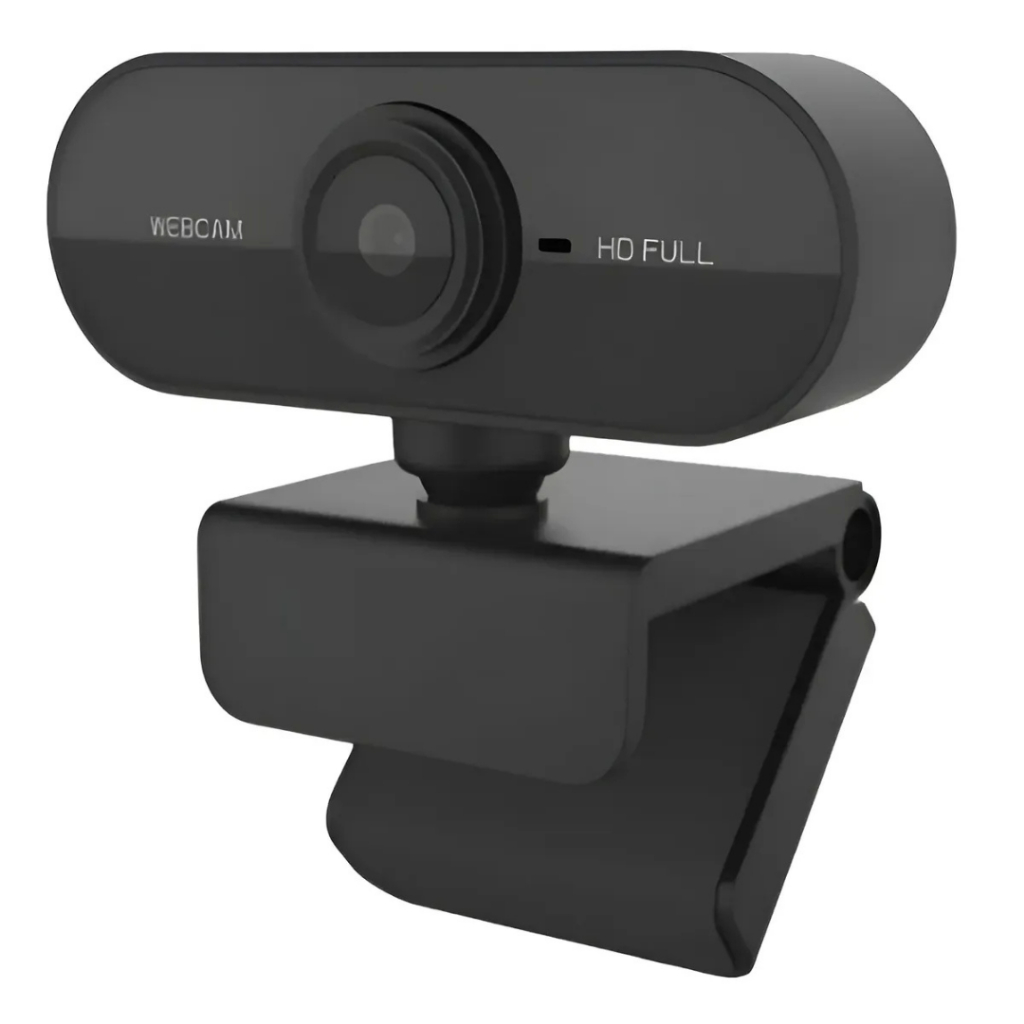 Webcam Full HD 1080P USB com Microfone para PC Notebook Laptop Videochamada Streaming Aulas e Reuniões