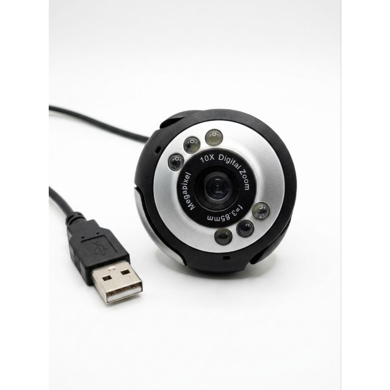 Webcam USB com LED – Ideal para Videochamadas e Aulas Online