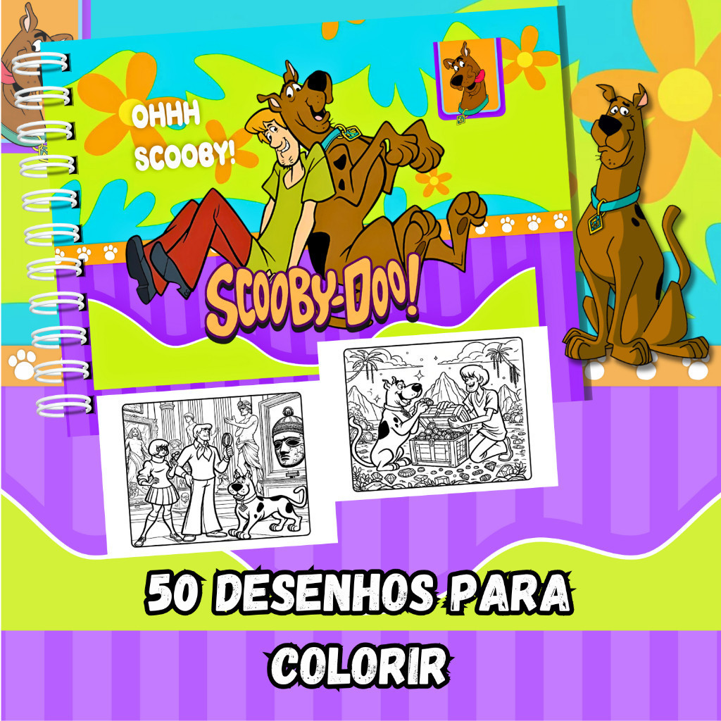 LIVRO DE COLORIR CACHORRO DETETIVE E MISTÉRIOS PERSONALIZADO COM NOME – ENVIO IMEDIATO
