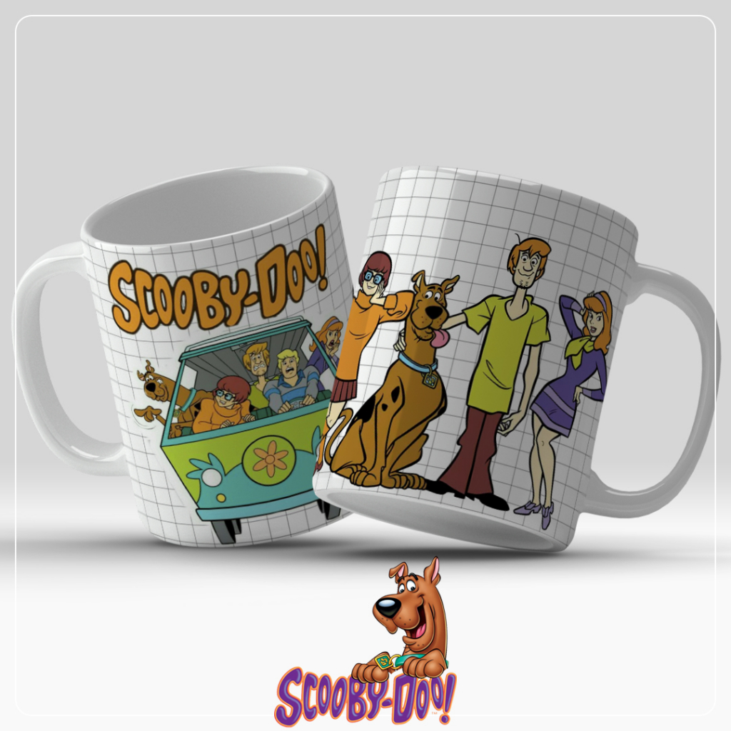 Caneca do Scooby Doo Personalizada 325ml Porcelana Qualidade AAA+