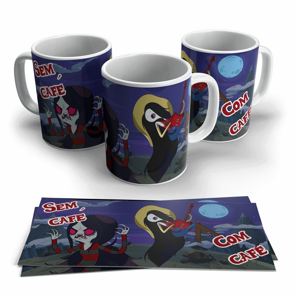 Caneca Personagens  Marceline A Rainha Dos Vampiros Hora Da Aventura Adventure time  Scooby Doo