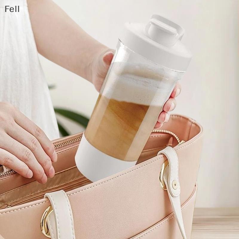 [Fel] Copo De Agitação De Café Elétrico Portátil De 450ml Usb Recarregável Totalmente Automático Para Fitness Esportes A