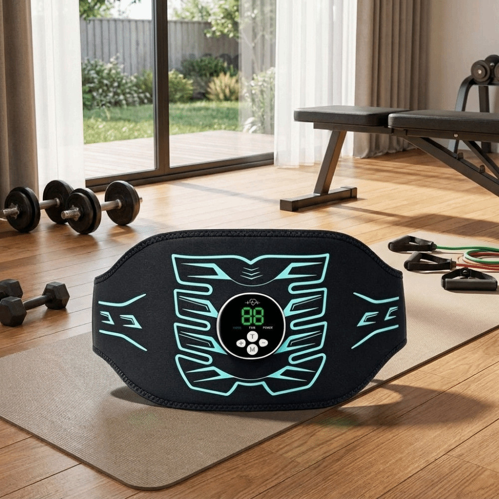 Treinador De Toner Muscular FALLFORBEAUTYEJ , Cinto De Tonificação Abdominal De Recarga USB Portátil , Estimulador EMS
