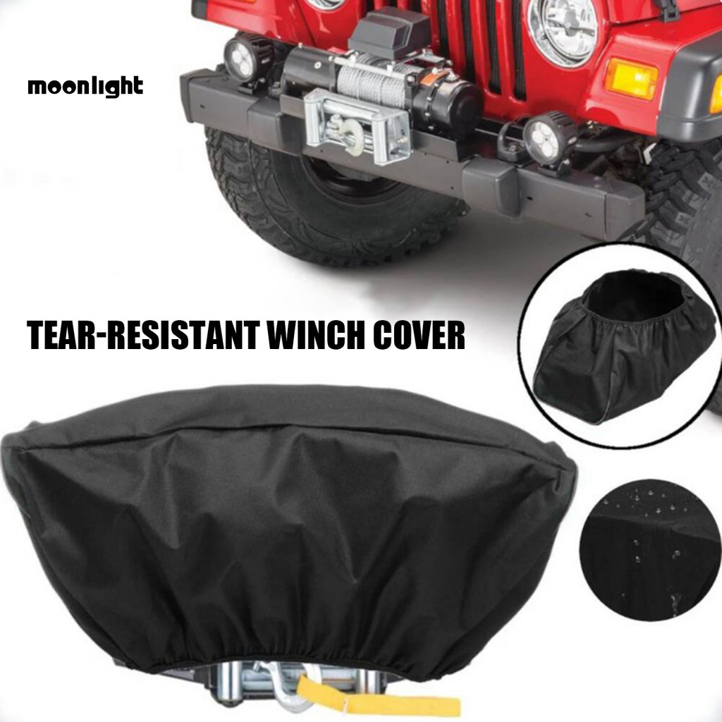 Heavy Duty Waterproof Winch Cover for 8500-17500 Lbs Electric Dust-proof Universal Protection for Off-road Vehicles Truc