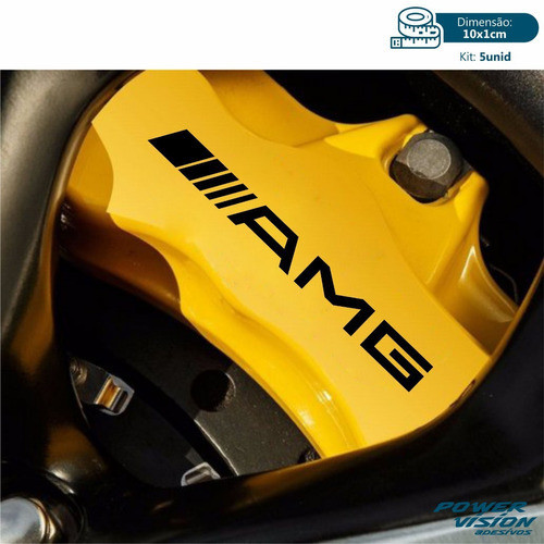 Kit 5 Adesivos Mercedes Benz Amg Pinça Freio Esportiva