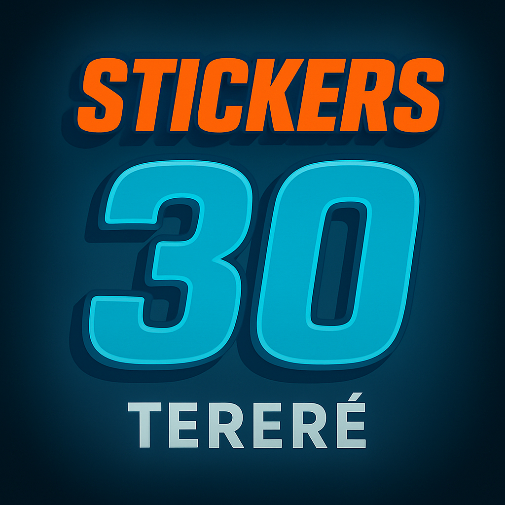 Adesivos Tereré Para Garrafa Térmica 30 Unid 6cm