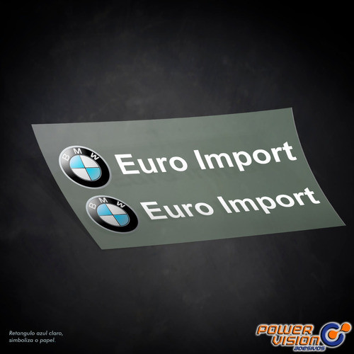 Kit 2 Adesivos Euro Import Bmw Motors Motorsport