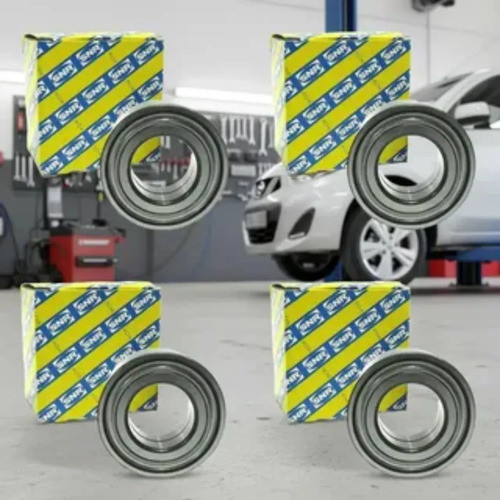 Kit 4 Rolamentos Dianteiros Traseiros March Versa C/ Abs Snr