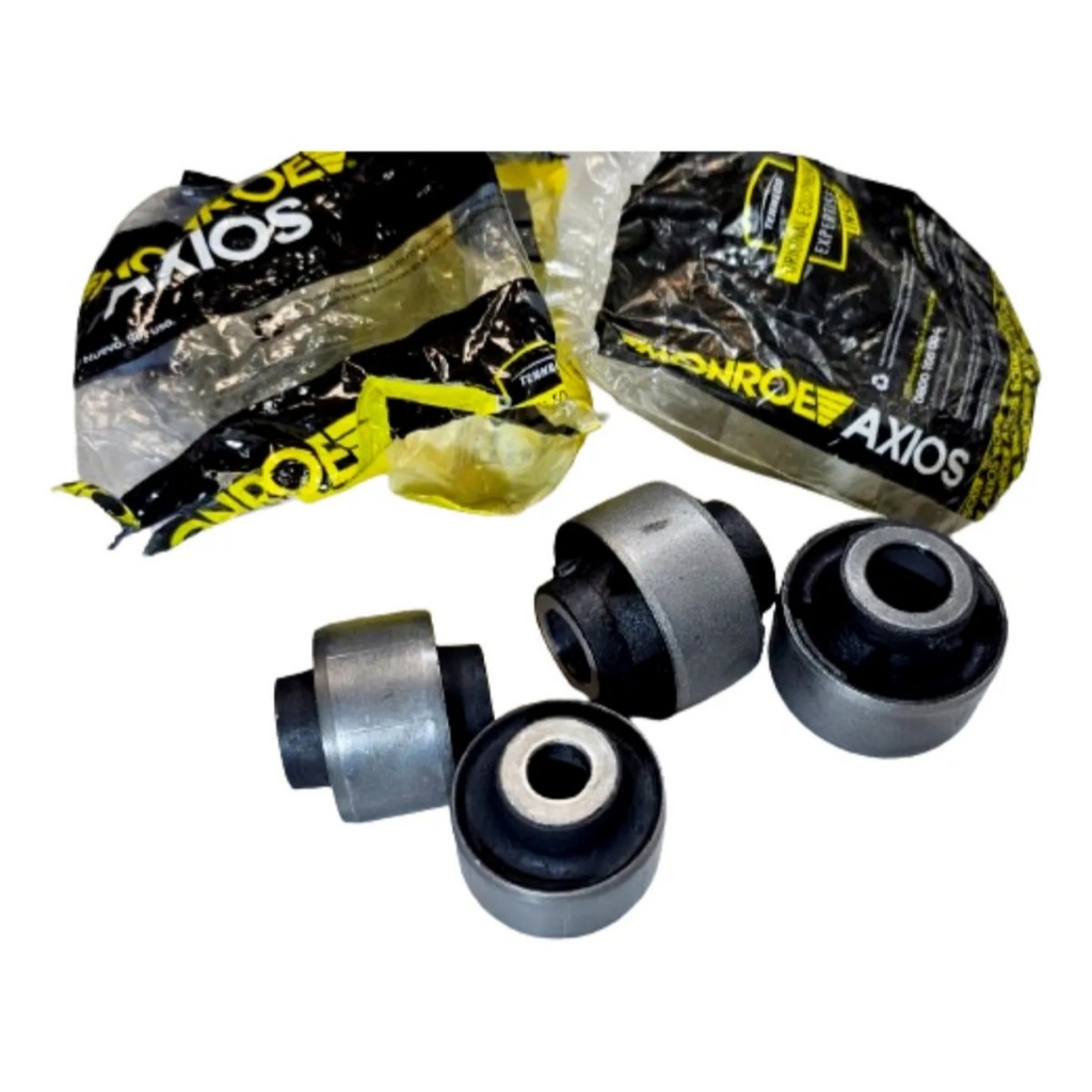 Kit 04 Bucha Bandeja Balança Nissan March Versa Axios