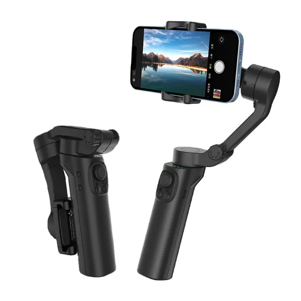 Tripe Estabilizador Gimbal F5 Plus Foldable 3-Axis / 3000Mah - Preto