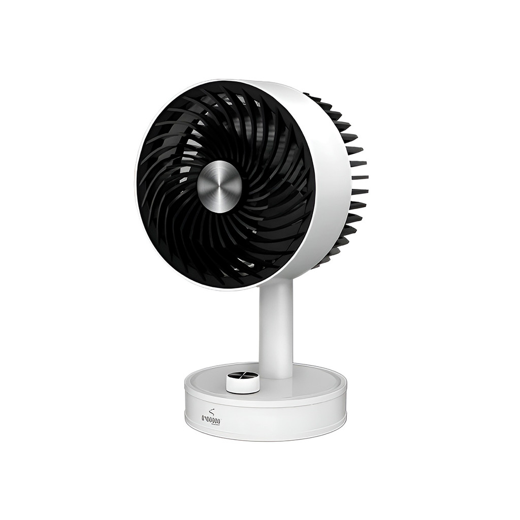 Ventilador de Mesa Portátil Branco Recarregável Silencioso Econômico Premium Original Profissional Top Durável