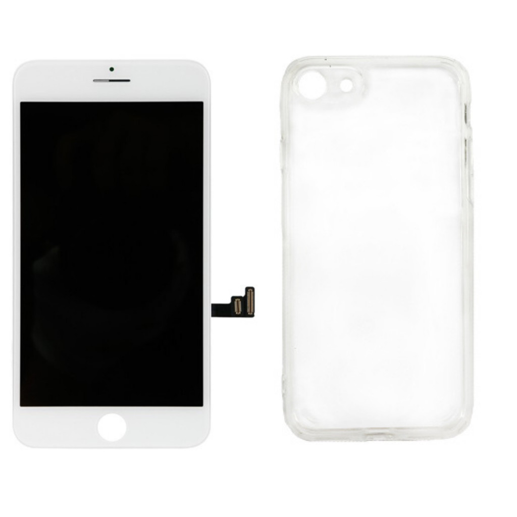 Tela Lcd Touch Para iPhone 7 7g Branco + Capa Acrílico