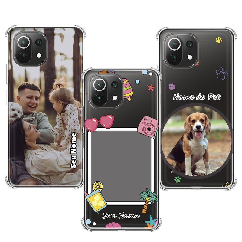 Capinha compatível com Xiaomi Mi 11 Lite - Fotos Personalizadas
