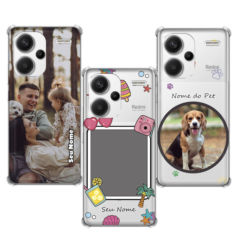 Capinha compatível com Xiaomi Redmi Note 13 Pro Plus - Fotos Personalizadas