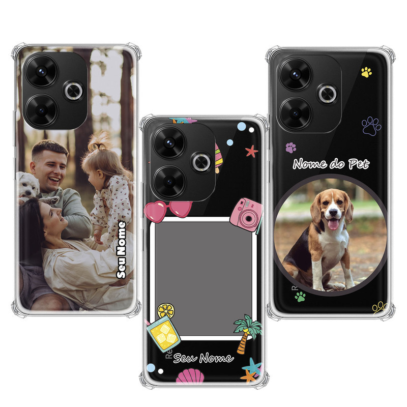 Capinha compatível com Xiaomi Redmi 13 4G - Fotos Personalizadas