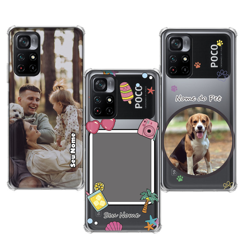 Capinha compatível com Xiaomi Poco M4 Pro 5G - Fotos Personalizadas