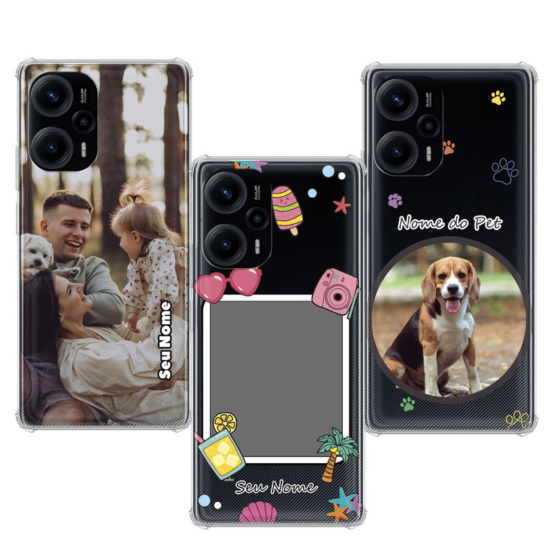 Capinha compatível com Xiaomi Poco F5 - Fotos Personalizadas