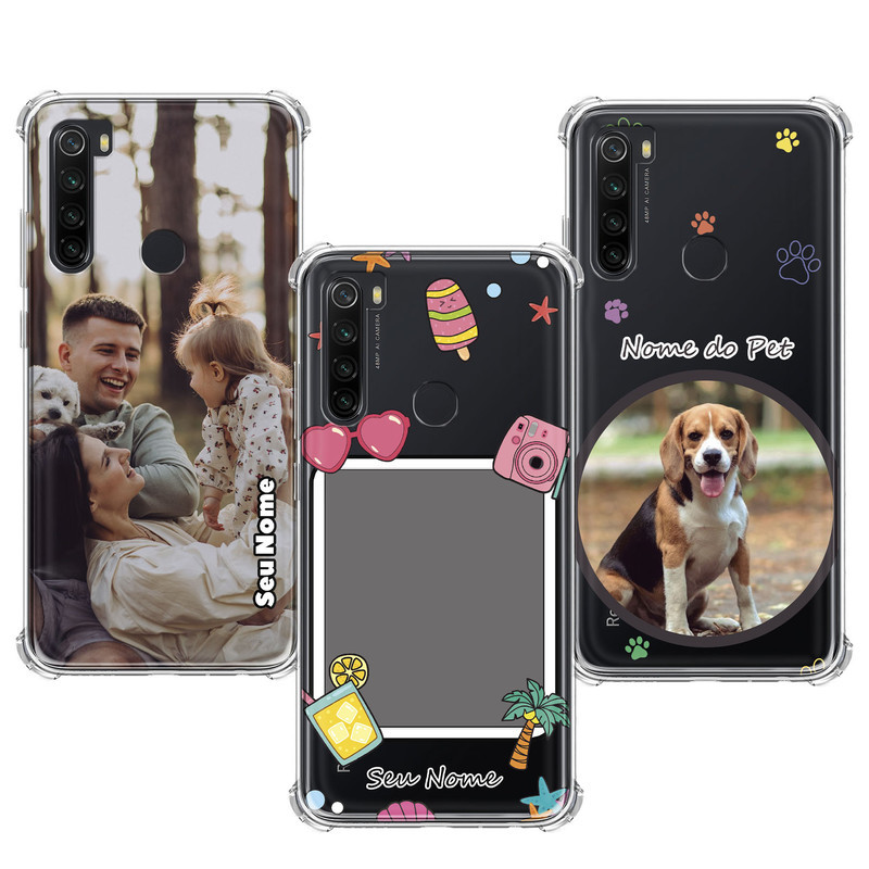 Capinha compatível com Xiaomi Redmi Note 8 - Fotos Personalizadas
