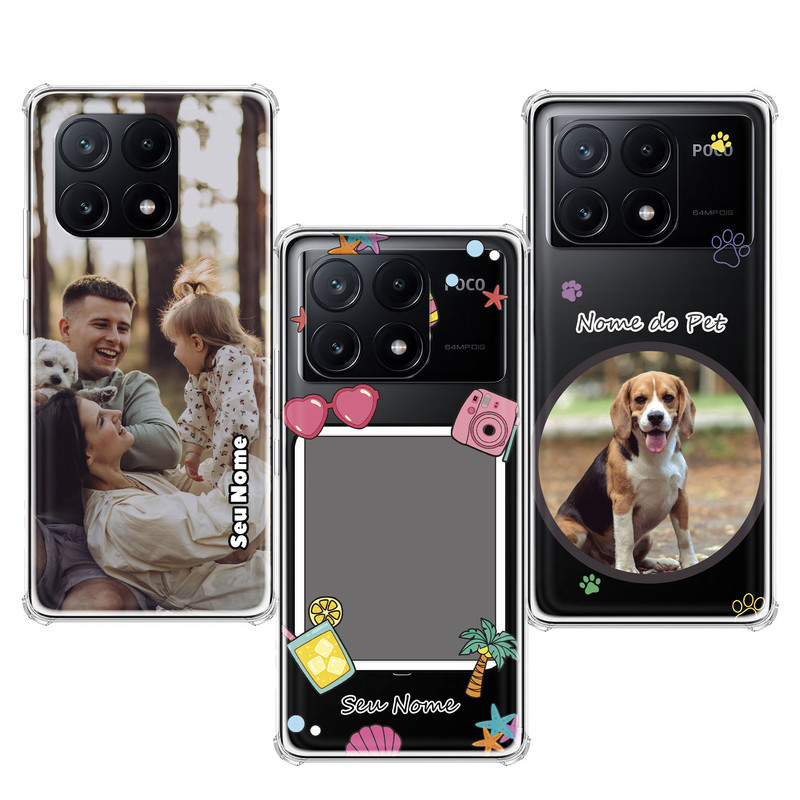 Capinha compatível com Xiaomi Poco X6 Pro - Fotos Personalizadas