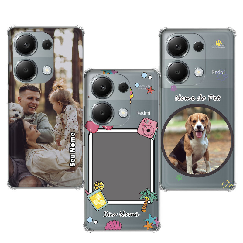 Capinha compatível com Xiaomi Redmi Note 13 Pro 4G - Fotos Personalizadas