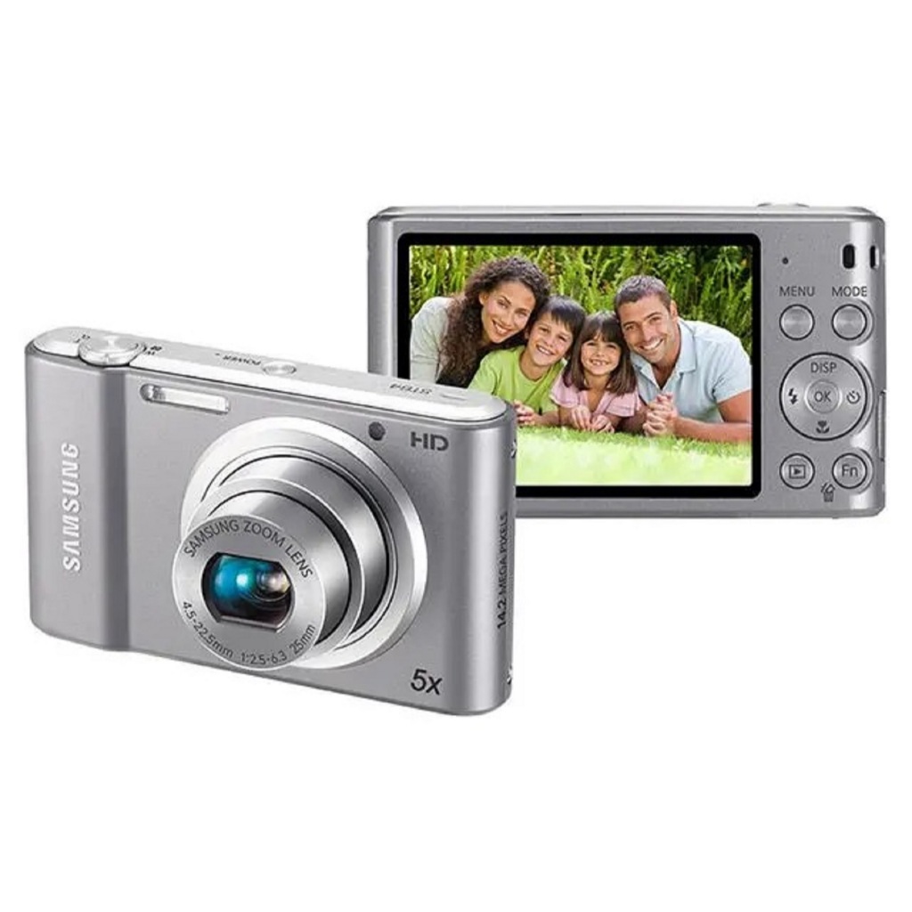 Câmera Digital Samsung ST64 14.2MP LCD 2,7” -5x / Filma em HD +Cartão 4GB