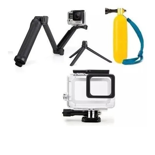 Novo Caixa Estanque Gopro Hero 9 Com Tela Touch + Boia+3way
