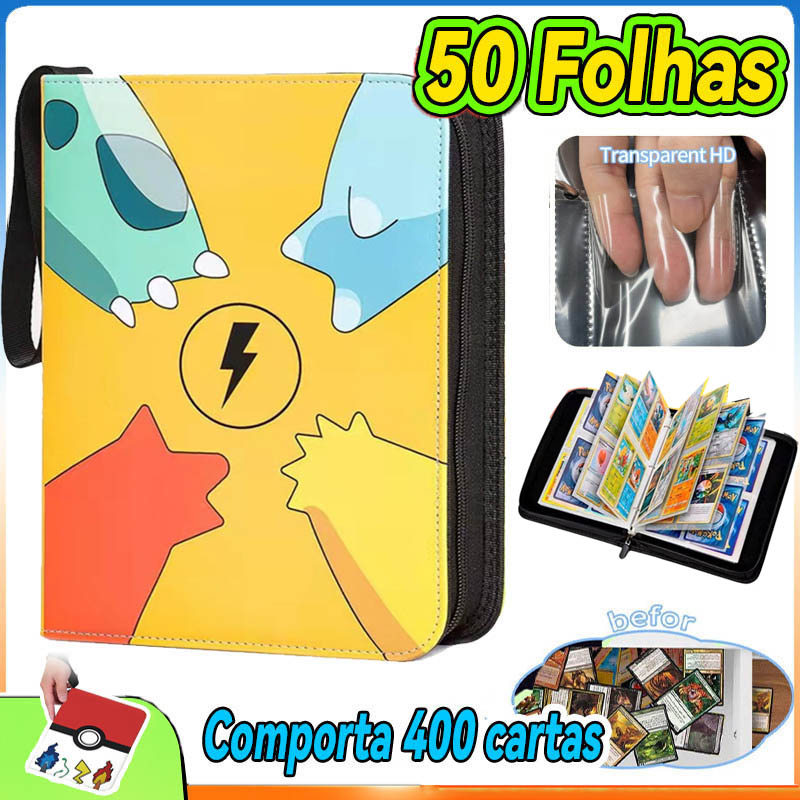Pokemon Cards Album Book Cartoon Anime Novo 400pcs Game Card  Holder Collection Pasta De Brinquedos Frios