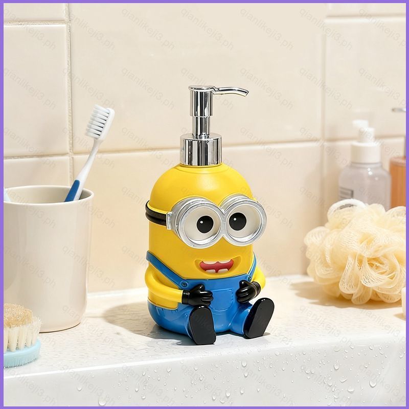 QL3 Minions Cartoon Banheiro Detergente Para Roupa gel De Banho shampoo Dispensador Garrafa De Imprensa