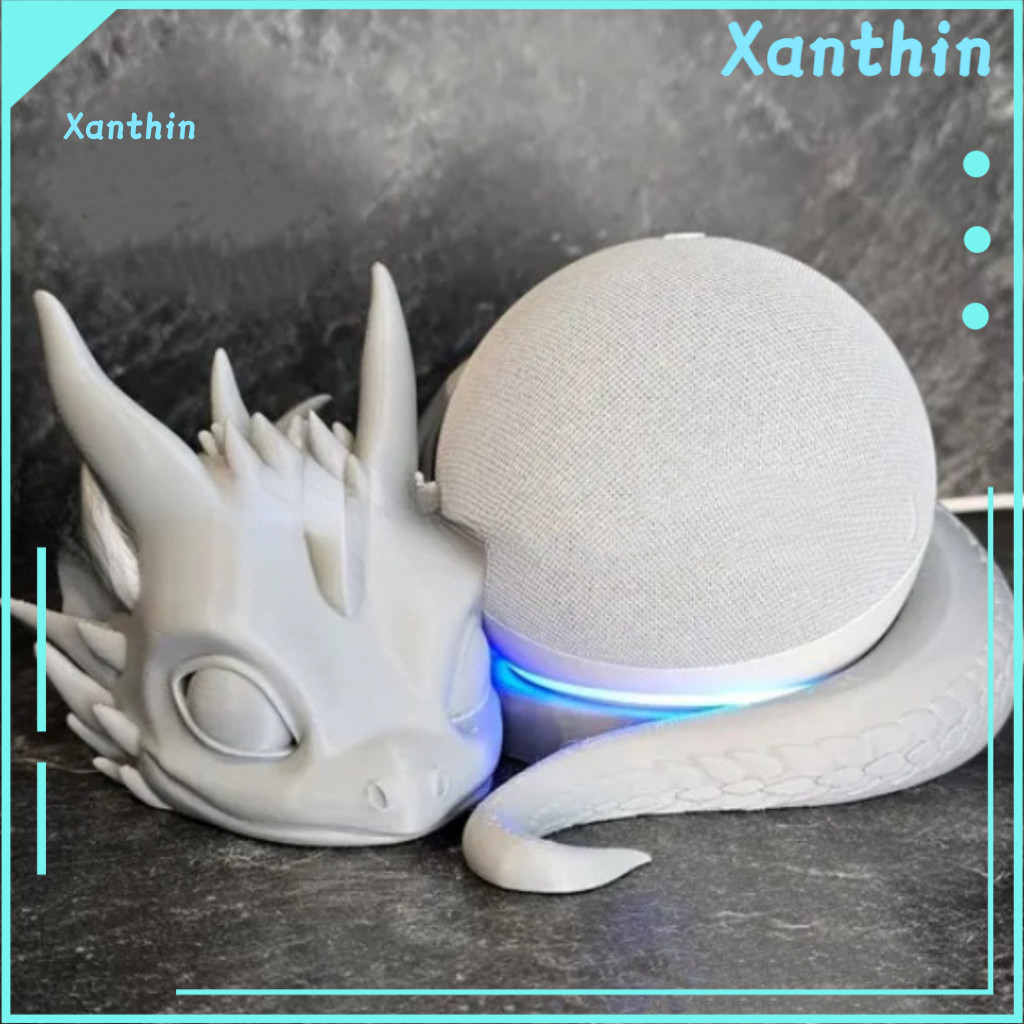 Speaker Mount 3d Printed Dragon Stand Cute Lying Base Cartoon Loudspeaker Holder for Home Office Desktop Decoration Uniq
